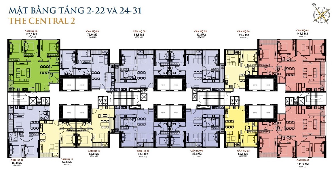Cho thuê căn hộ 1 Phòng Ngủ Vinhomes Central 2 giá 19 triệu