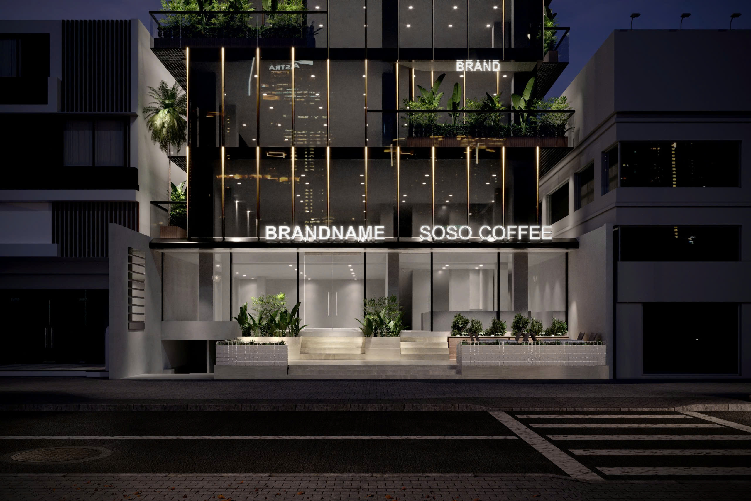 Cho thuê mặt bằng Trần Quý Kiên siêu vip - DT 20x15M - GIÁ 15.000$